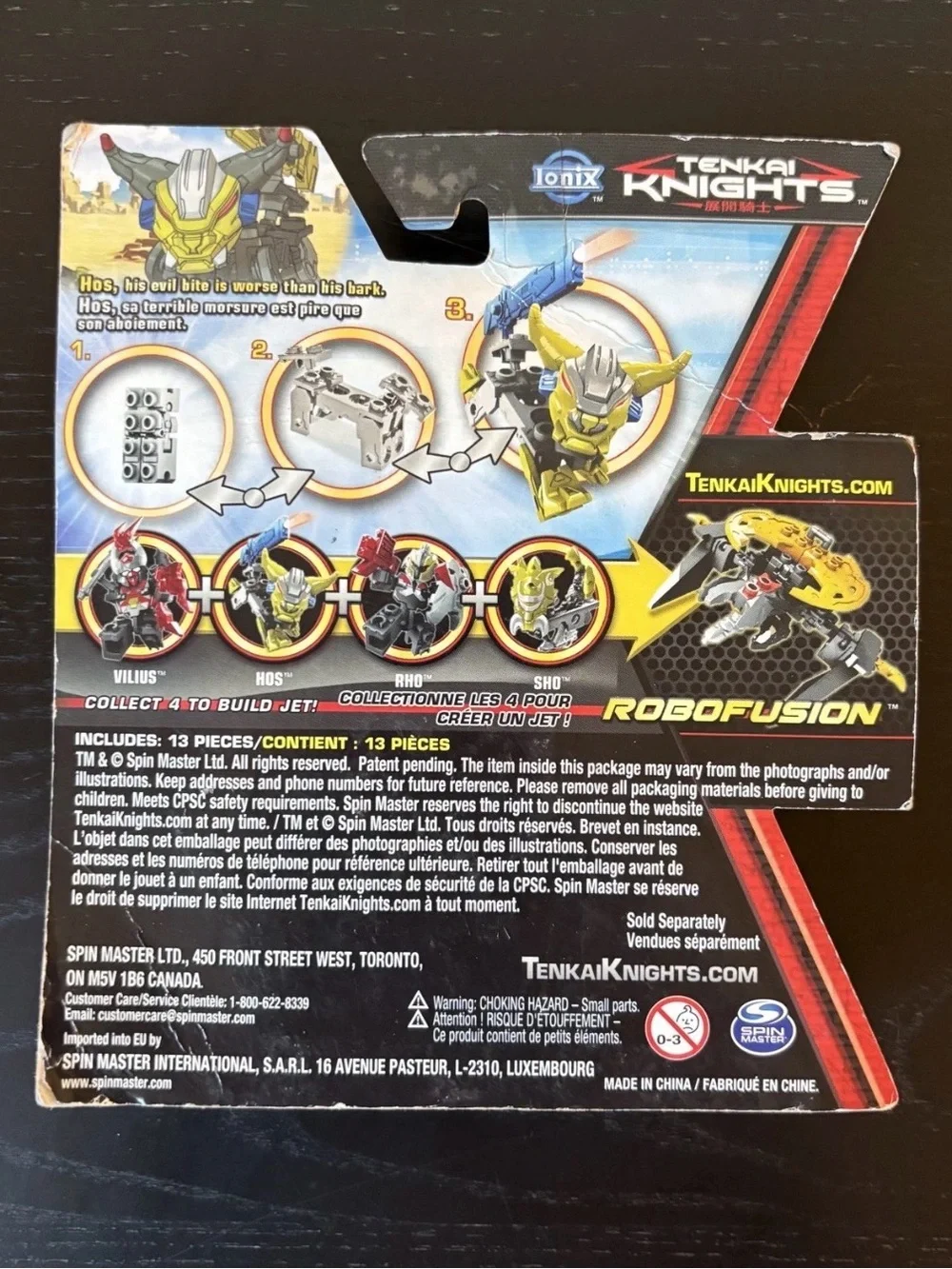 RARE NEW Ionix Tenkai Knights HosQuadrax Trooper 10007 Transforming Brick Toy